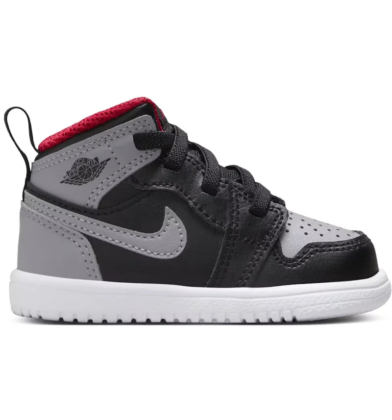 Jordan 1 Mid ALT Black Fire Red White Cement Grey (TD) - vue 360