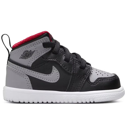 Jordan 1 Mid ALT Black Fire Red White Cement Grey (TD) - authentic Jordan sneakers