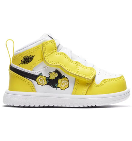 Jordan 1 Mid Alt Dynamic Yellow (TD) - authentic Jordan sneakers