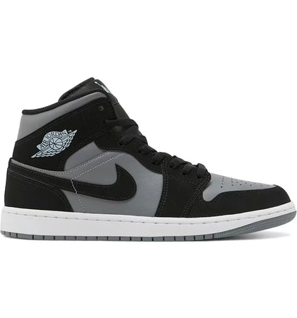 Jordan 1 Mid Black Cool Grey Light Armoury Blue - authentic Jordan sneakers