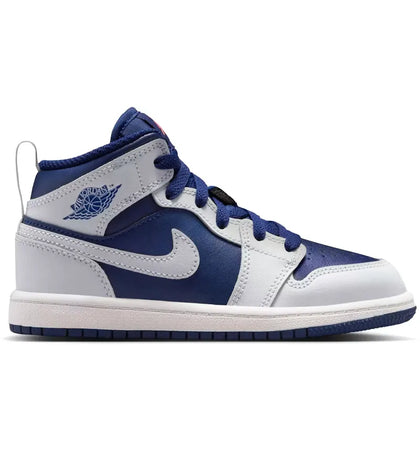 Jordan 1 Mid Blue Void (PS) - authentic Jordan sneakers