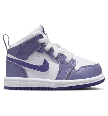 Jordan 1 Mid Dusty Amethyst White Court Purple (TD) - authentic Jordan sneakers