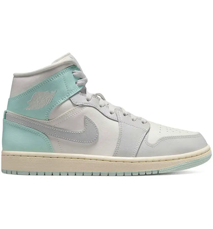 Jordan 1 Mid Football Grey Igloo (Women's) - authentic Jordan sneakers