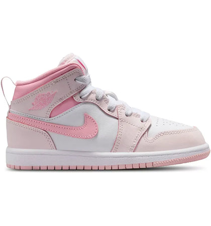 Jordan 1 Mid Pearl Pink White (PS) - authentic Jordan sneakers