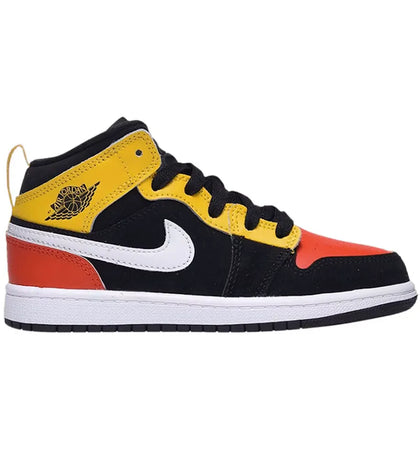 Jordan 1 Mid SE Amarillo Team Orange (PS) - authentic Jordan sneakers