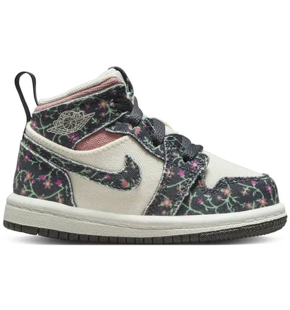 Jordan 1 Mid SE Anthracite Sail Red Stardust (TD) - authentic Jordan sneakers