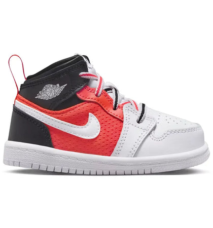 Jordan 1 Mid SE Black Infrared 23 White (TD) - authentic Jordan sneakers