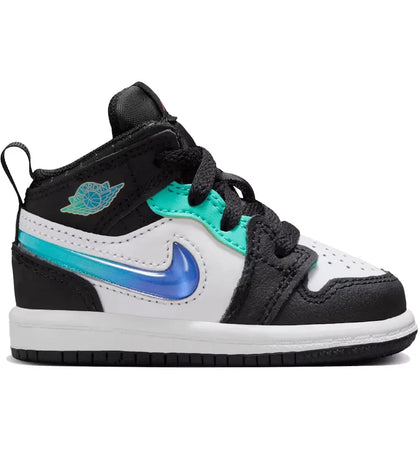 Jordan 1 Mid SE Formula 23 Pack Black White Hyper Jade (TD) - authentic Jordan sneakers