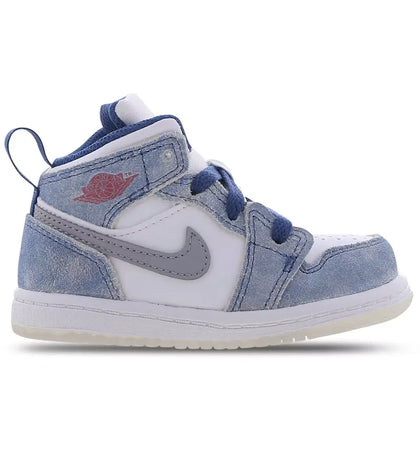 Jordan 1 Mid SE French Blue Light Steel (TD) - authentic Jordan sneakers