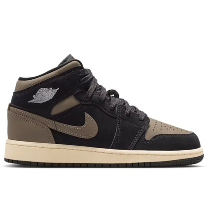 Jordan 1 Mid SE Olive Grey (GS) - authentic Jordan sneakers