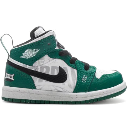 Jordan 1 Mid SE Overbranded (TD) - authentic Jordan sneakers