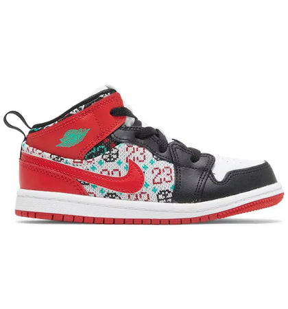 Jordan 1 Mid SE Ugly Christmas Sweater (TD) - authentic Jordan apparel