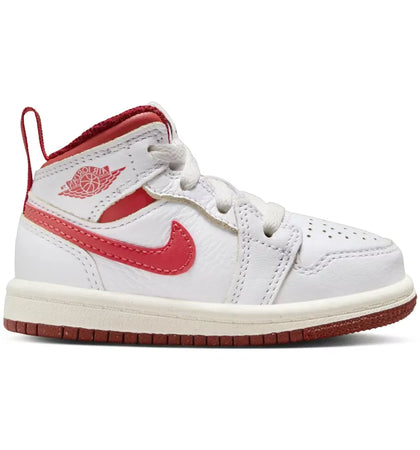 Jordan 1 Mid SE White Dune Red Sail Lobster (TD) - authentic Jordan sneakers