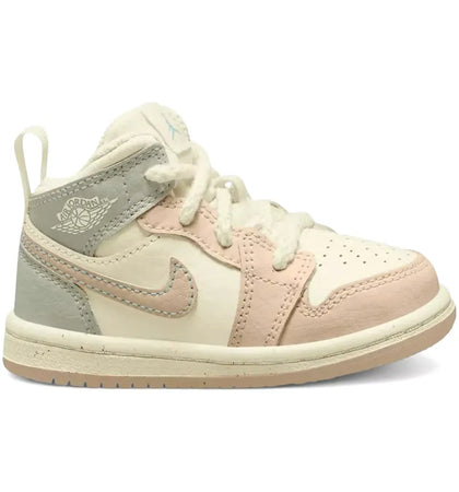 Jordan 1 Mid SE White Sea Glass Guava Ice (TD) - authentic Jordan sneakers