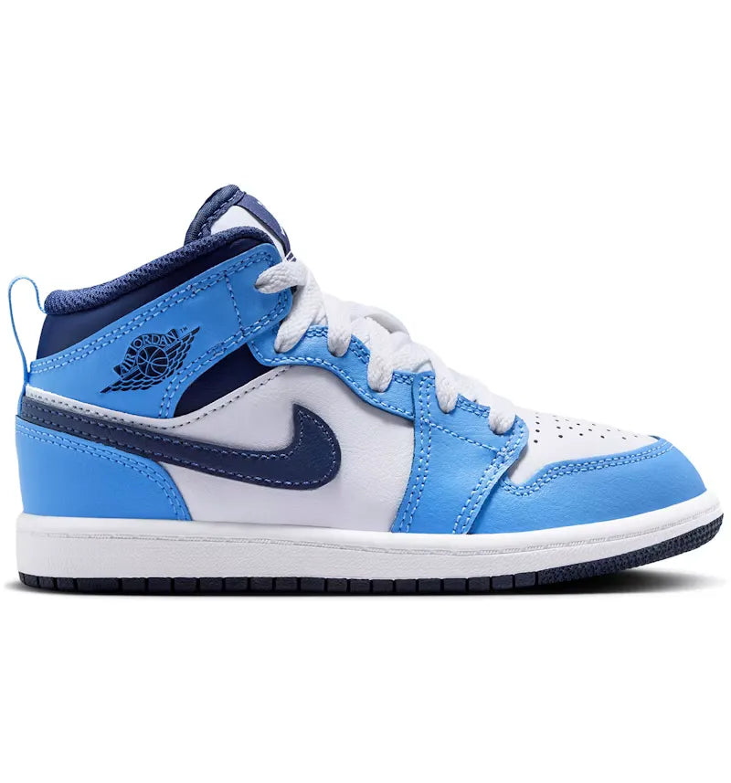 Jordan 1 Mid University Blue Midnight Navy (PS) - vue 360