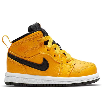 Jordan 1 Mid University Gold Black (TD) - authentic Jordan sneakers