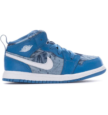 Jordan 1 Mid Washed Denim (TD) - authentic Jordan sneakers