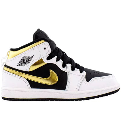 Jordan 1 Mid White Gold (PS) - authentic Jordan sneakers