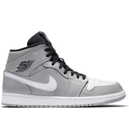 Jordan 1 Mid Wolf Grey Black White - authentic Jordan sneakers