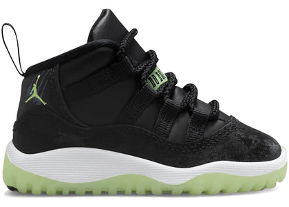 Jordan 11 Retro Black Barely Volt (TD) sneakers - authentic Jordan shoes