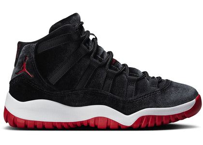 Jordan 11 Retro Bred Velvet (PS) - authentic Jordan sneakers