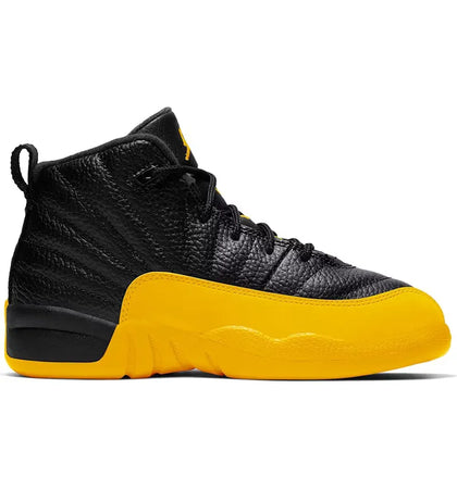 Jordan 12 Retro Black University Gold (PS) - authentic Jordan sneakers