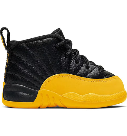 Jordan 12 Retro Black University Gold (TD) - authentic Jordan sneakers