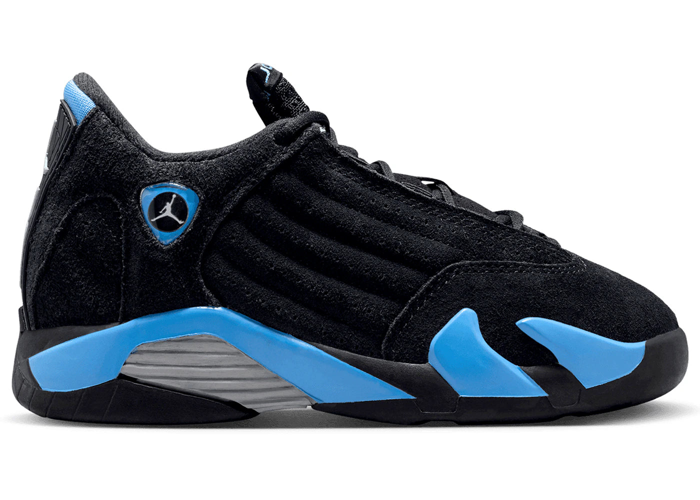 Jordan 14 Retro Black University Blue (2026) (PS) - vue 360
