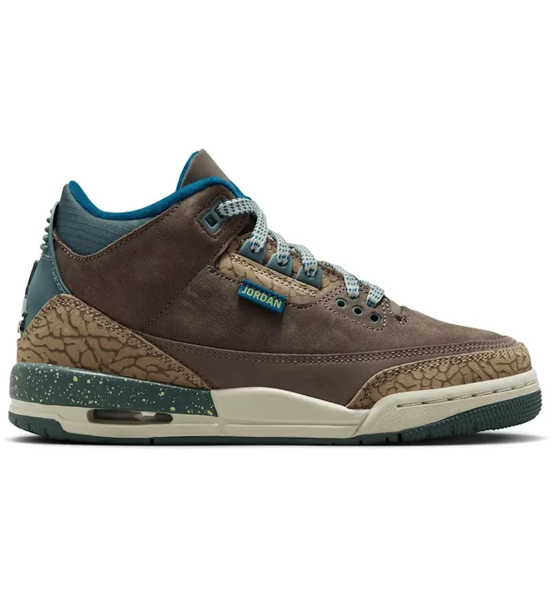 Jordan 3 Retro Olive Grey (GS) - vue 360