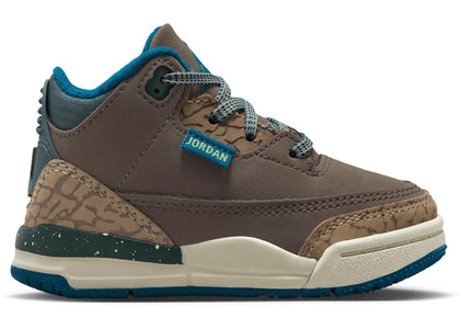 Jordan 3 Retro Olive Grey (TD) - authentic Jordan sneakers