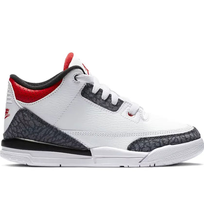 Jordan 3 Retro SE-T Fire Red Denim (PS) - authentic Jordan sneakers