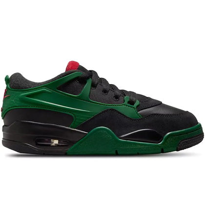 Jordan 4 RM Black Gorge Green Varsity Red (GS) - authentic Jordan sneakers