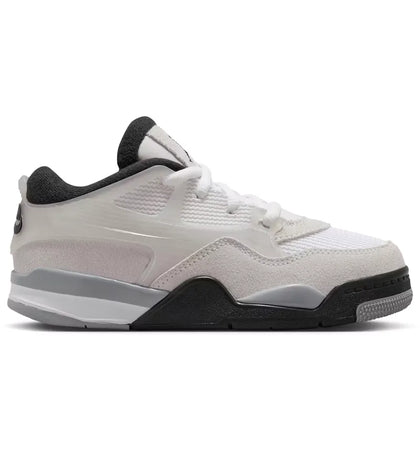 Jordan 4 RM White Light Smoke Grey Black (PS) - authentic Jordan sneakers