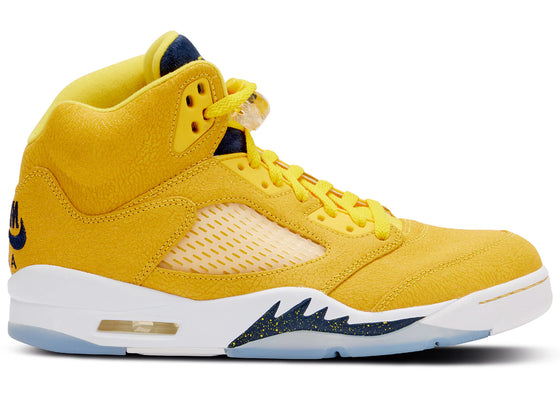 Jordan 5 Retro Michigan PE (2021) sneakers - authentic Jordan shoes