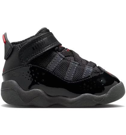 Jordan 6 Rings Black Anthracite Fire Red (TD) - authentic Jordan sneakers