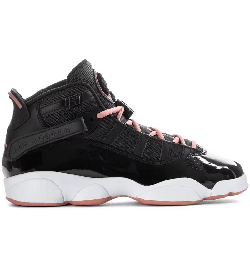 Jordan 6 Rings Black White Anthracite Rust Pink (GS) - vue 360
