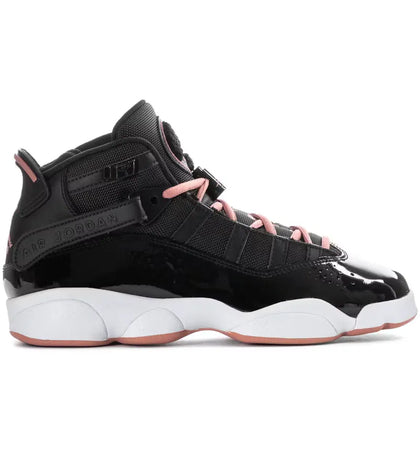 Jordan 6 Rings Black White Anthracite Rust Pink (GS) - authentic Jordan sneakers