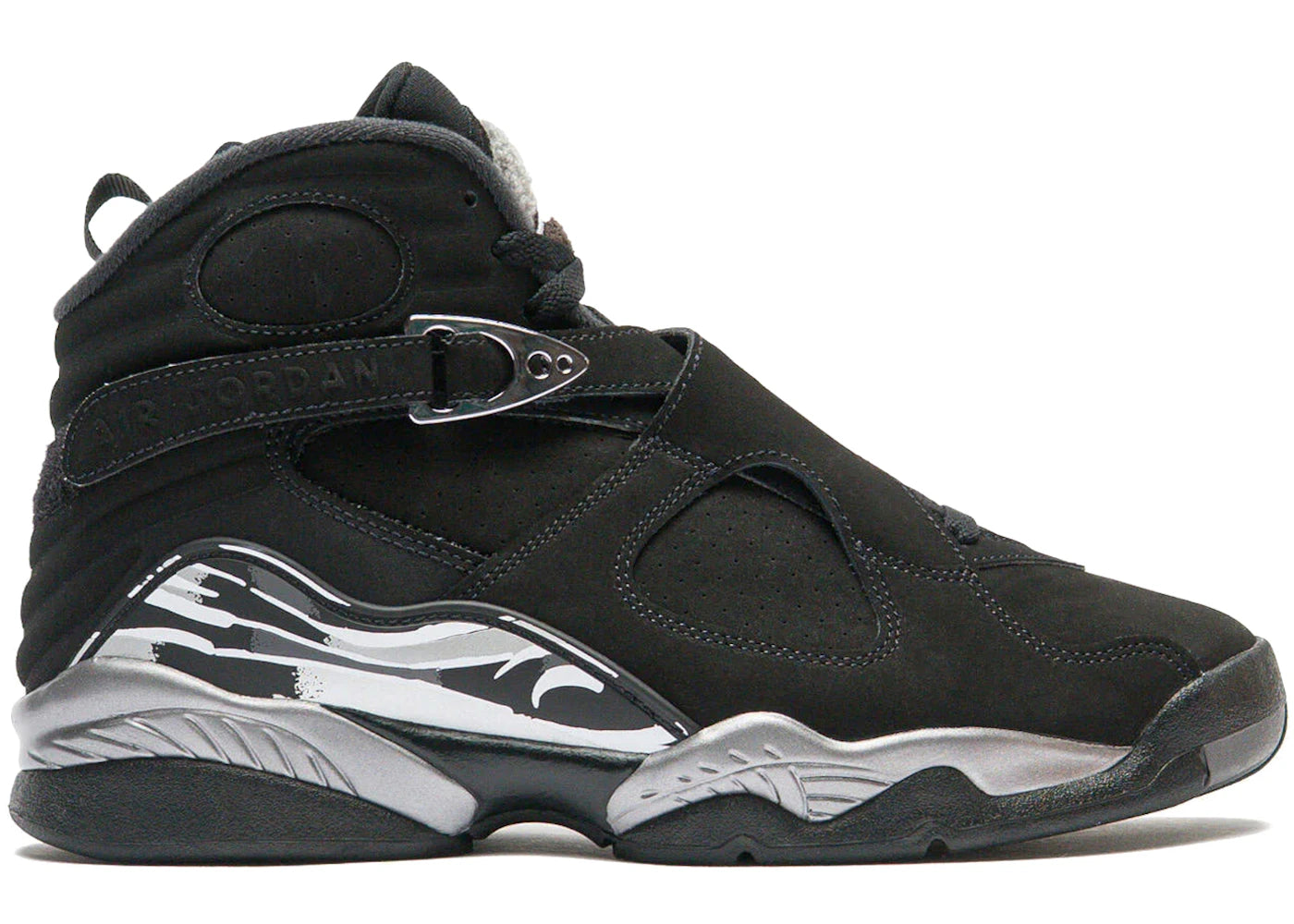 Jordan 8 Retro Chrome 2026 - vue 360