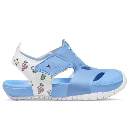 Jordan Flare University Blue Lemon Venom White (TD) - authentic Jordan sneakers