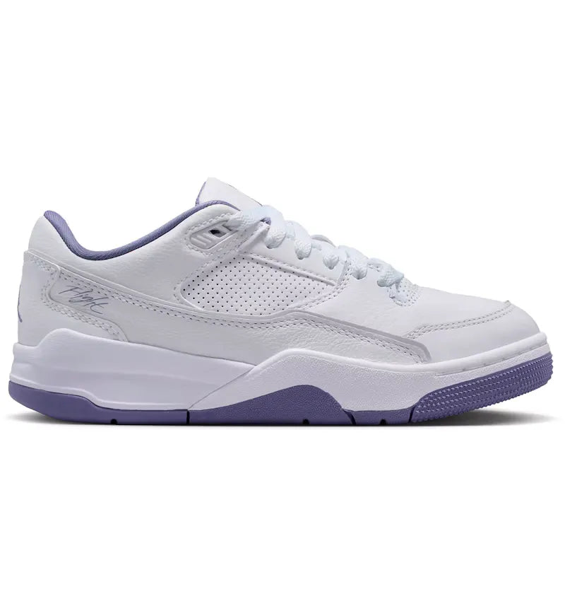 Jordan Flight Court White Dusty Amethyst (GS) - vue 360