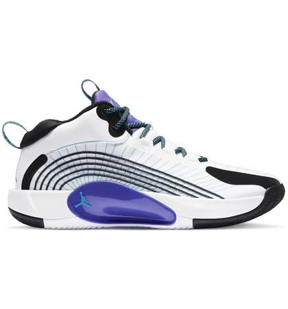 Jordan Jumpman 2021 PF White Hyper Grape Black Aquatone - authentic Jordan sneakers