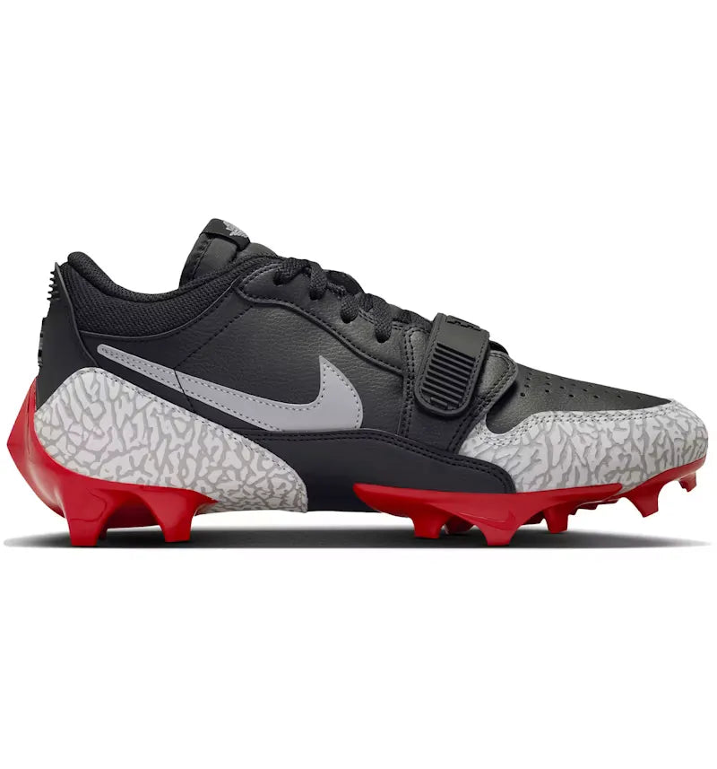 Jordan Legacy 312 Low TD Cleat Bred - vue 360