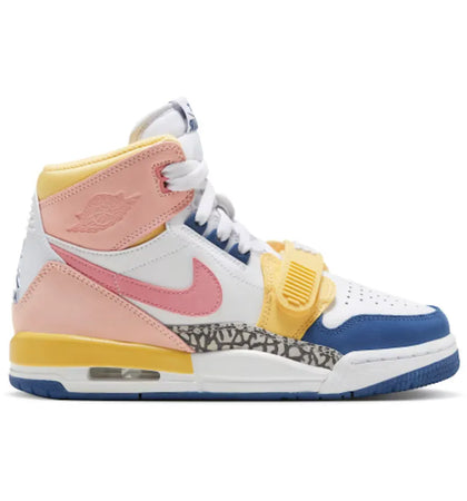 Jordan Legacy 312 White Coral Pink French Blue (GS) - authentic Jordan sneakers