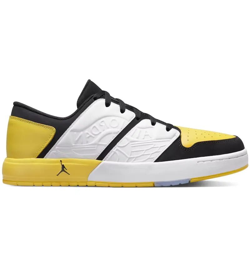 Jordan Nu Retro 1 Low Black Tour Yellow White - vue 360
