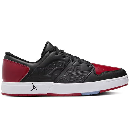 Jordan Nu Retro 1 Low Black White Varsity Red - authentic Jordan sneakers