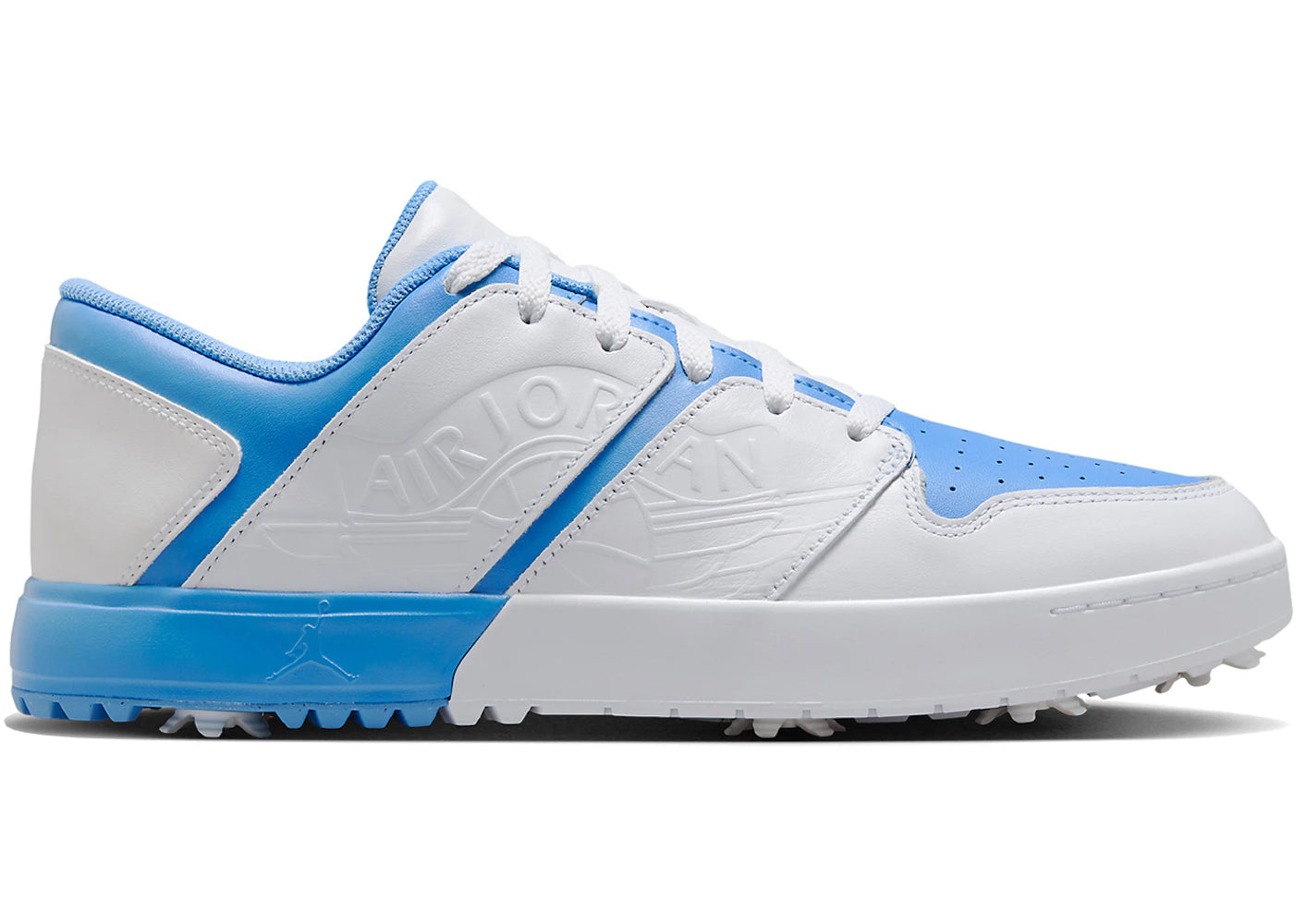 Jordan Nu Retro 1 Low Golf Weiß Universitätsblau