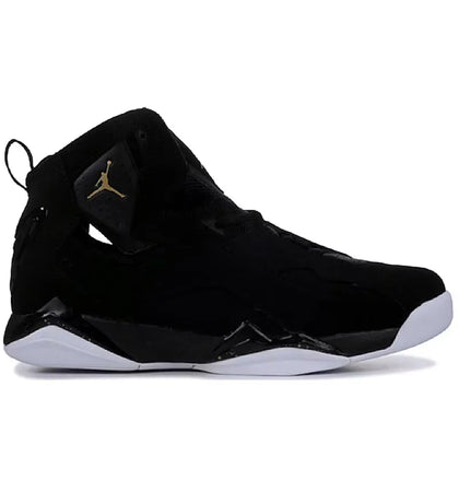 Jordan True Flight Black Metallic Gold Black White - authentic Jordan sneakers