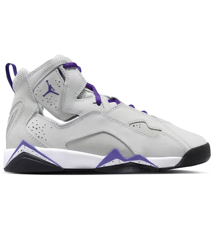 Jordan True Flight Light Base Grey White Black Purple Venom (GS) - authentic Jordan sneakers