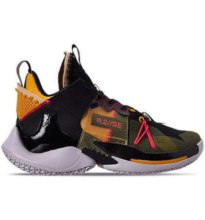 Jordan Why Not Zer0.2 SE Black Crimson Amarillo (GS) - authentic Jordan sneakers