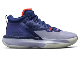 Jordan Zion 1 PF Blue Void Fierce Purple - vue 360
